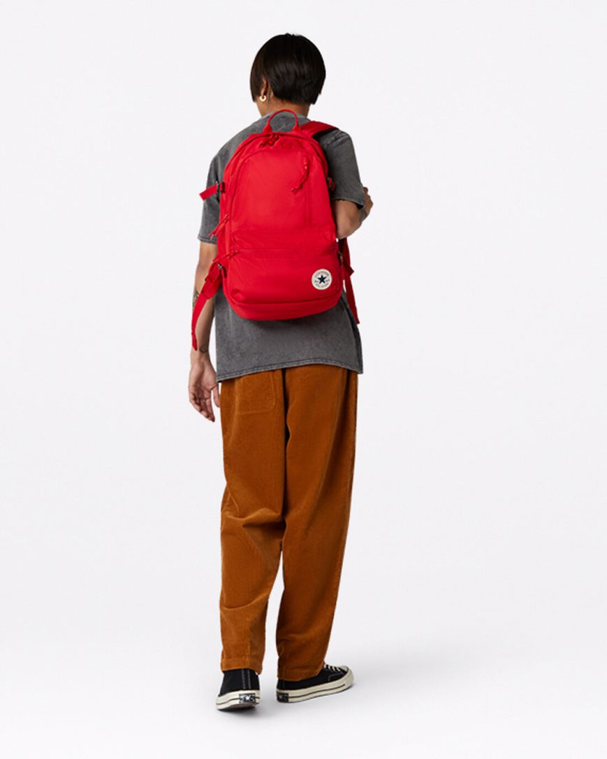 Men's Converse Straight Edge Backpacks Red | AU 10E89W